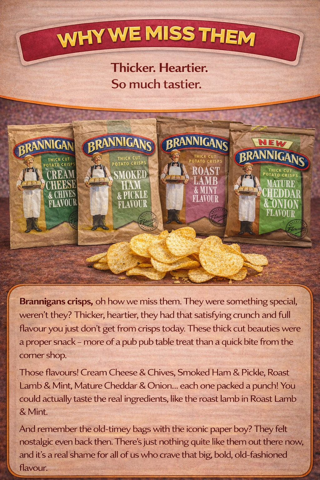 Brannigans crisp memory